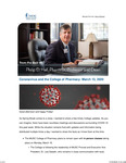 From the Desk of Philip D. Hall, Pharm.D, Professor and Dean, March 13, 2020 by Philip D. Hall