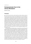 Compassionate Care in the Library Workplace