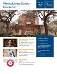 Waring Library Society Newsletter, Spring 2022 by Waring Library Society, Waring Historical Library, Medical University of South Carolina, and Anna Marie Schuldt